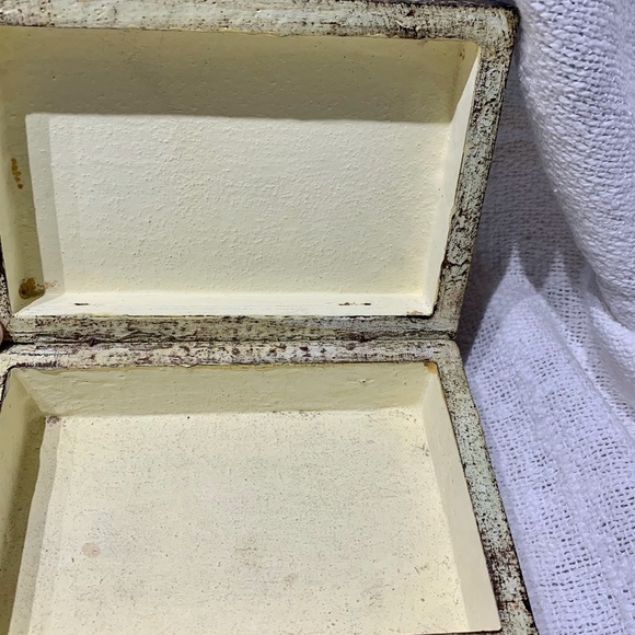 🎁 FLORENTINE BOX VTG DISTRESSSED - Picture 5 of 6
